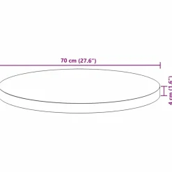 Pöytälevy täysi akasiapuu, neliö ja pyöreä, eri kokoja ja värejä (37975)