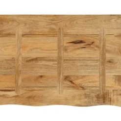 Pöytälevy 90x60x3,8 cm elävä reuna karkea täysi mangopuu (70405)