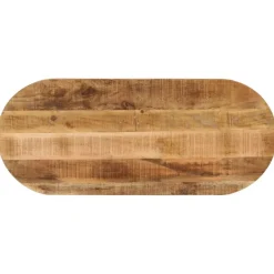 Pöytälevy 120x60x2,5 cm ovaali täysi karkea mangopuu (70110)