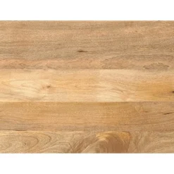 Pöytälevy 80x70x2,5 cm suorakaide karkea täysi mangopuu (71475)