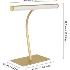 Pöytävalaisin Eglo Riccione 39.5cm 5W LED CCT 2700K/4000K/6500K 500lm IP20 mattamessinki