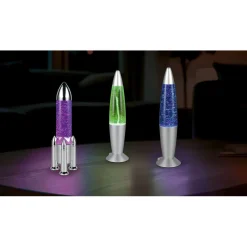 Pöytävalaisin Trio Fame 34.5cm LED RGB titaani