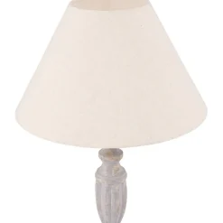 Pöytävalaisin Venture Home Caen, ø35x62cm, vaaleanharmaa/beige