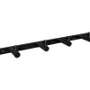 Pyyhekoukku Bemeta Dark, 4 koukkua, 270x40x25 mm, musta