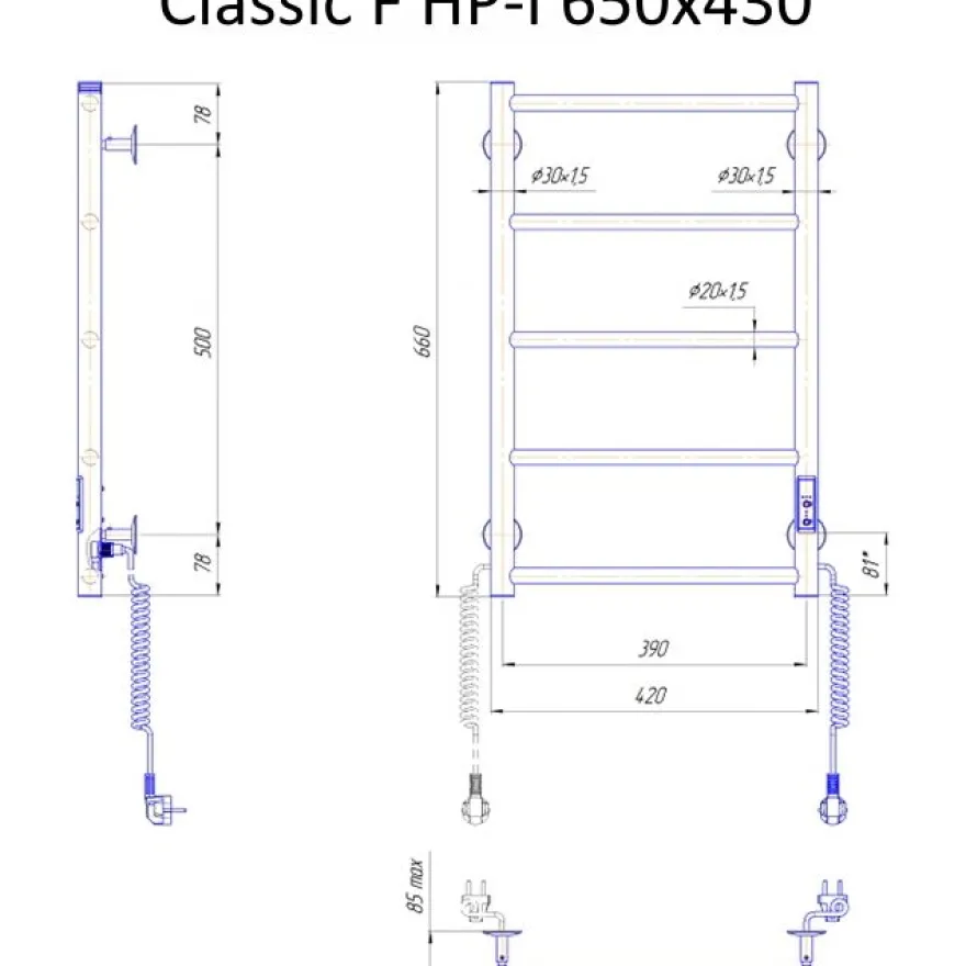 Pyyhekuivain Sentakia Classic F HP-I, 430x650mm, eri värejä