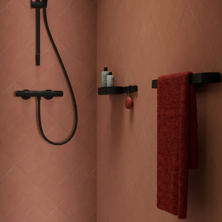 Pyyhetanko Hansgrohe WallStoris, mattamusta
