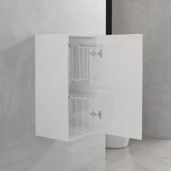 Pyykkikaappi Lektar Indoor Kaisla, pvc, 80cm, valkoinen