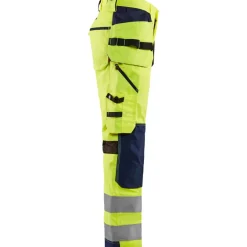 Riipputaskuhousut Blåkläder 1565 Highvis, huomiokeltainen/sininen