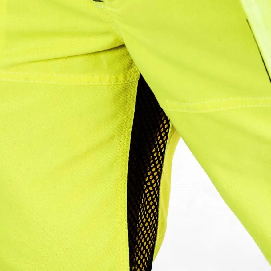 Riipputaskuhousut Blåkläder 1565 Highvis, huomiokeltainen/sininen