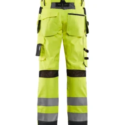 Riipputaskuhousut Blåkläder 1565 Highvis, huomioväri/musta