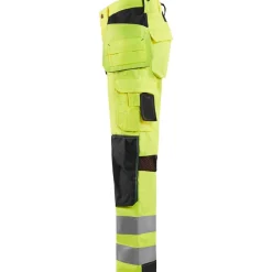 Riipputaskuhousut Blåkläder 1565 Highvis, huomioväri/musta