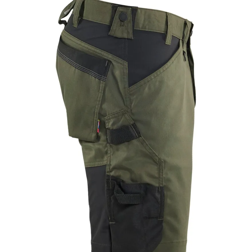Riipputaskushortsit Blåkläder 1753 Stretch, reisitaskuin