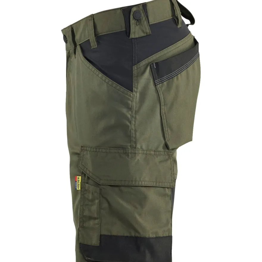 Riipputaskushortsit Blåkläder 1753 Stretch, reisitaskuin