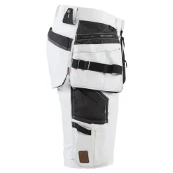 Riipputaskushortsit Blåkläder 1088 Stretch, valkoinen/tummanharmaa