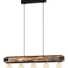 Riippuvalaisin Eglo Vintage Layham, 960x85mm, puu