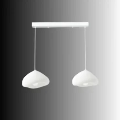 Riippuvalaisin Linento Lighting Lora 30-2-C-Luna, 2-osainen, valkoinen