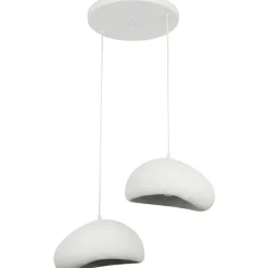 Riippuvalaisin Linento Lighting Loval 30-2-T-Luna, 2-osainen, valkoinen