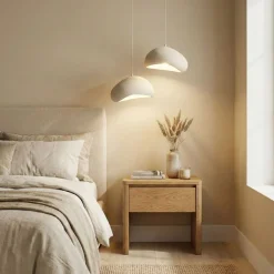 Riippuvalaisin Linento Lighting Loval 30-2-T-Luna, 2-osainen, valkoinen