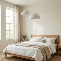 Riippuvalaisin Linento Lighting Loval 40-40-T-Luna, 2-osainen, valkoinen