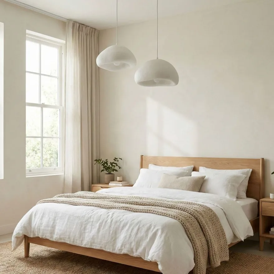 Riippuvalaisin Linento Lighting Loval 40-40-T-Luna, 2-osainen, valkoinen
