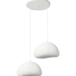 Riippuvalaisin Linento Lighting Loval 40-40-T-Nua, 2-osainen, valkoinen