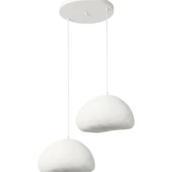 Riippuvalaisin Linento Lighting Loval 40-40-T-Nua, 2-osainen, valkoinen