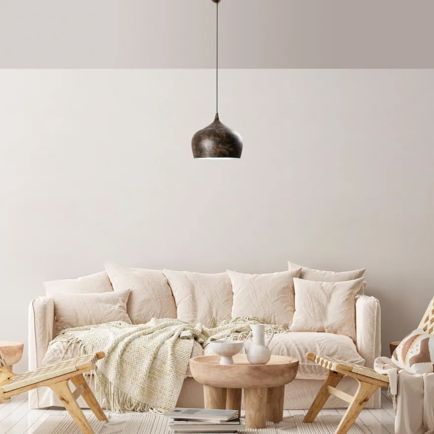 Riippuvalaisin Linento Lighting PATINE-3761-RETRO, Ø28cm, tummanruskea