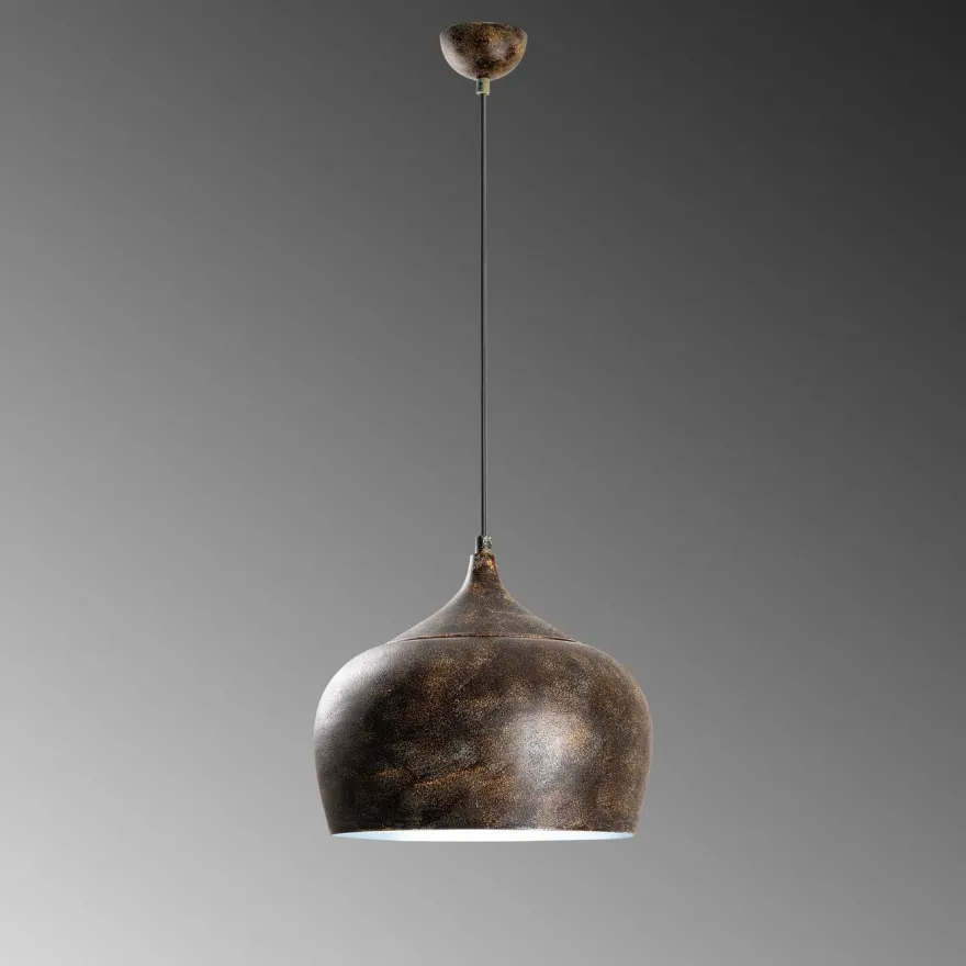 Riippuvalaisin Linento Lighting PATINE-3761-RETRO, Ø28cm, tummanruskea
