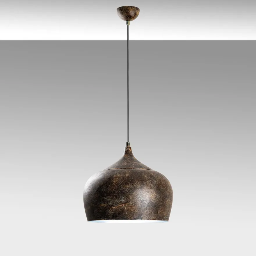 Riippuvalaisin Linento Lighting PATINE-3761-RETRO, Ø28cm, tummanruskea