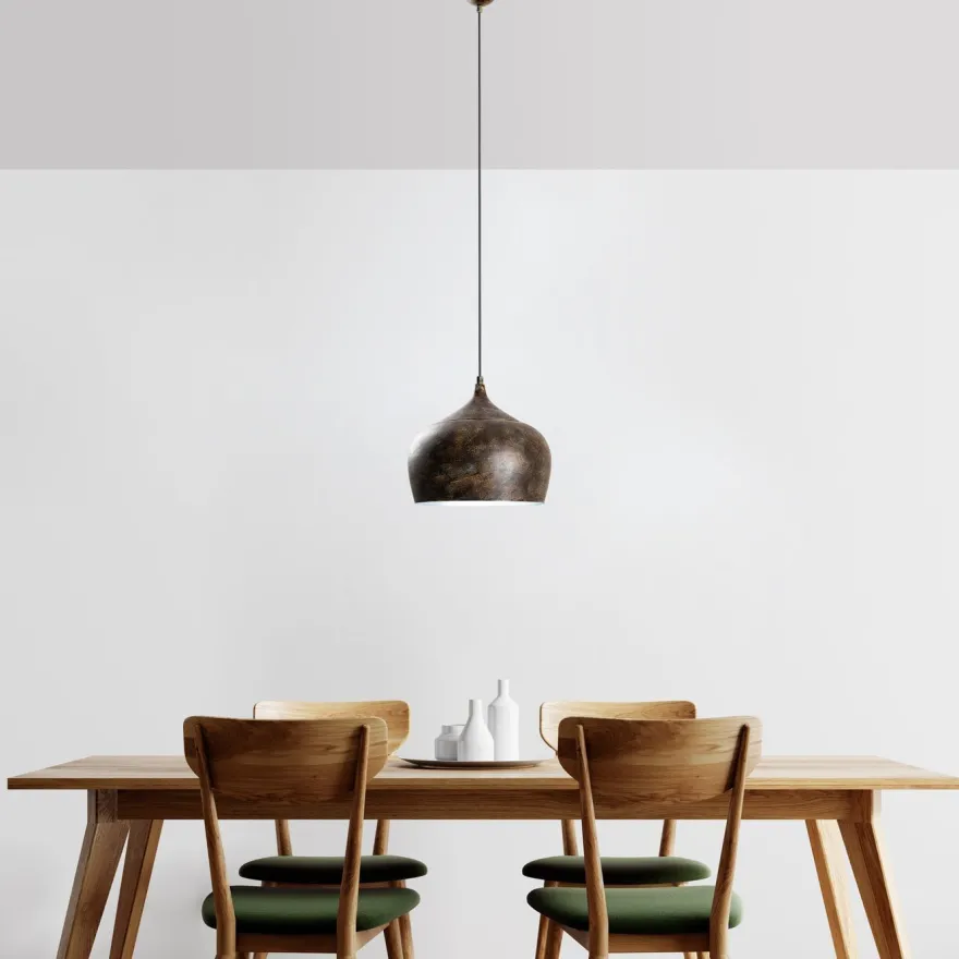 Riippuvalaisin Linento Lighting PATINE-3761-RETRO, Ø28cm, tummanruskea