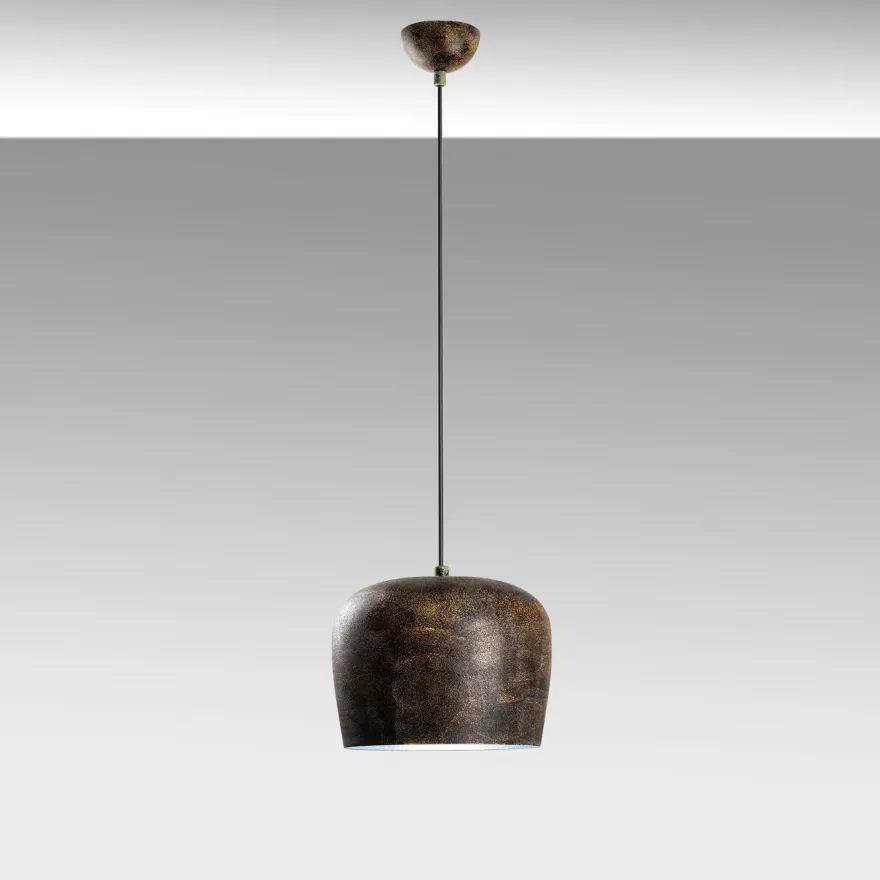 Riippuvalaisin Linento Lighting YOZGAT-N-1409-RETRO, Ø23cm, tummanruskea