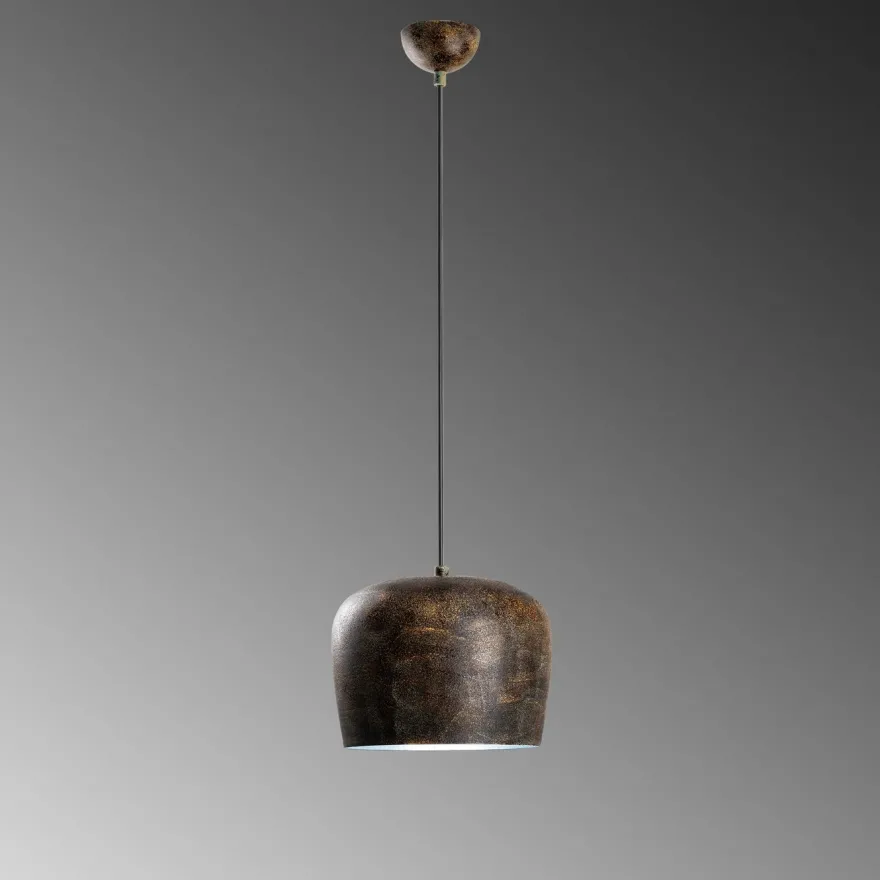 Riippuvalaisin Linento Lighting YOZGAT-N-1409-RETRO, Ø23cm, tummanruskea