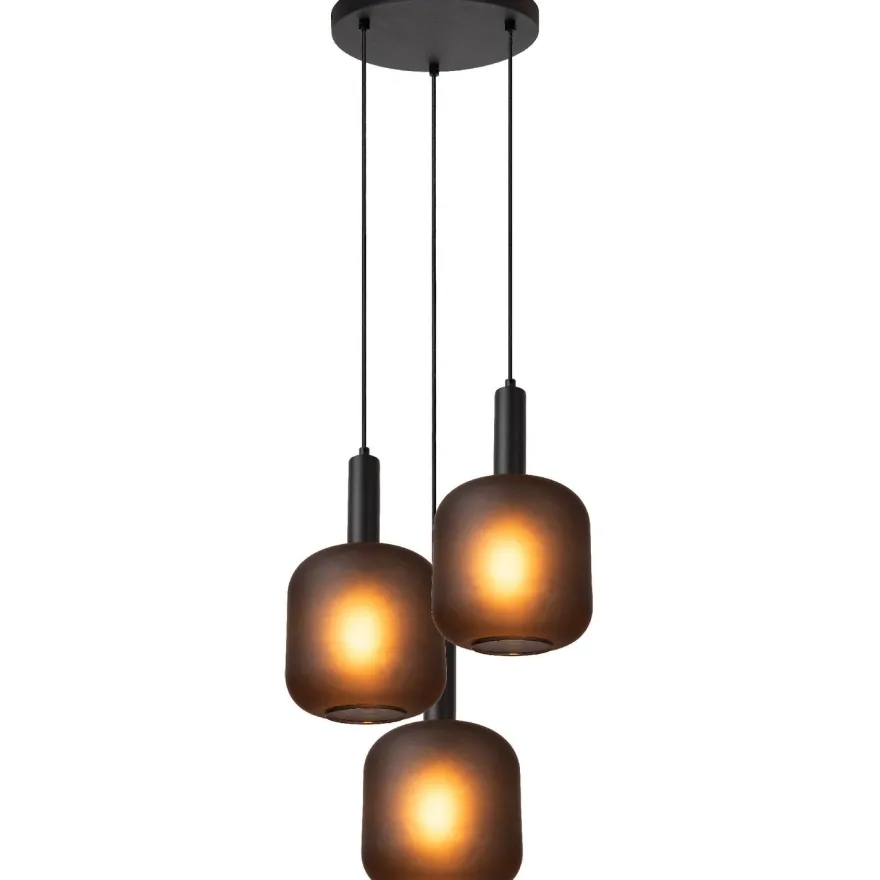 Riippuvalaisin Lucide Eloise, Ø40cm, IP20, musta