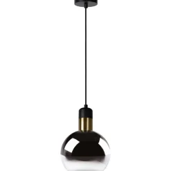 Riippuvalaisin Lucide Julius, Ø20 cm, savunharmaa