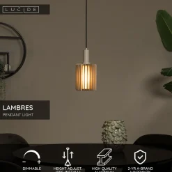Riippuvalaisin Lucide Lambres, Ø15cm, IP20, eri värejä