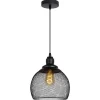Riippuvalaisin Lucide Mesh, Ø22cm, 60W, himmennettävä, musta
