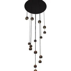 Riippuvalaisin Lucide Montana, 55x55cm, IP20, 5.7W, ruskea