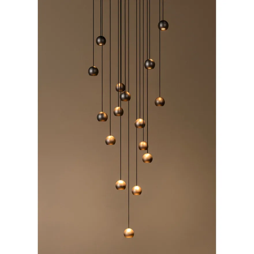 Riippuvalaisin Lucide Montana, 55x55cm, IP20, 5.7W, ruskea