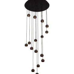 Riippuvalaisin Lucide Montana, 55x55cm, IP20, 5.7W, ruskea