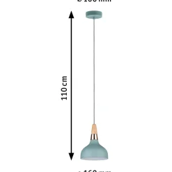 Riippuvalaisin Paulmann Neordic Juna, 16cm, E14, vihreä