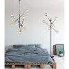 Riippuvalaisin Trio Cross Ø545x1500 mm, mattamusta/kulta