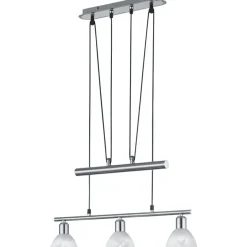 Riippuvalaisin Trio Levisto, 605x110x1600 mm, 3-osainen harjattu teräs