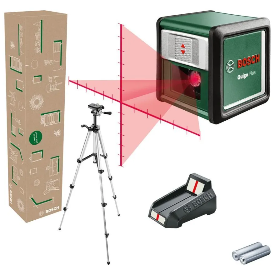 Ristilinjalaser Bosch Quigo Plus Set