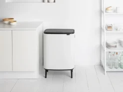 Roska-astia Brabantia Bo Touch Hi, 2 x 30L, White