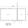 Roskakatos Aarni RK38V, 9040x4236mm, 38.3m², puuvalmis