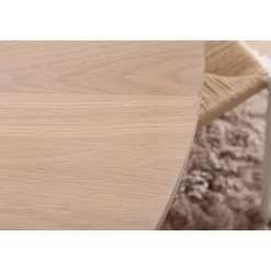 Ruokailuryhmä Venture Home, ⌀110cm beige Bianca-pöytä + 4 valkoista Polly-tuolia