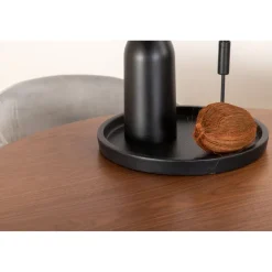Ruokailuryhmä Venture Home, ⌀110cm Bianca-pöytä + 4 Berit-tuolia, sametti