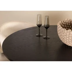 Ruokailuryhmä Venture Home, ⌀110cm Bianca-pöytä + 4 Berit-tuolia, sametti