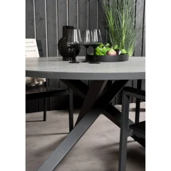 Ruokailuryhmä Venture Home, ø140cm Parma-pöytä + 4 Levels-tuolia