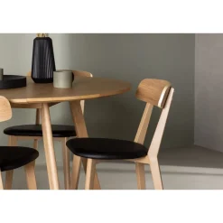 Ruokailuryhmä Venture Home, ⌀120cm Yakidon-pöytä + 4 Sanjos-tuolia